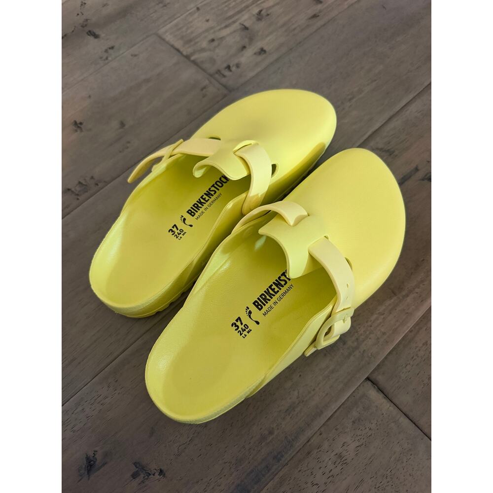 New Birkenstock Boston popcorn yellow clogs 37 - Picture 8 of 9